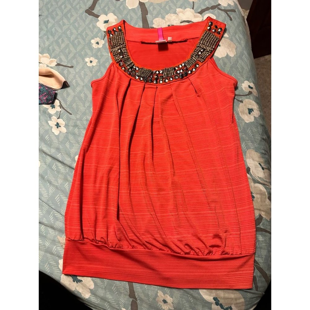 6 FOR $15 Beaded medium tank top